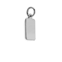 Mini Message Tags in 14K White Gold