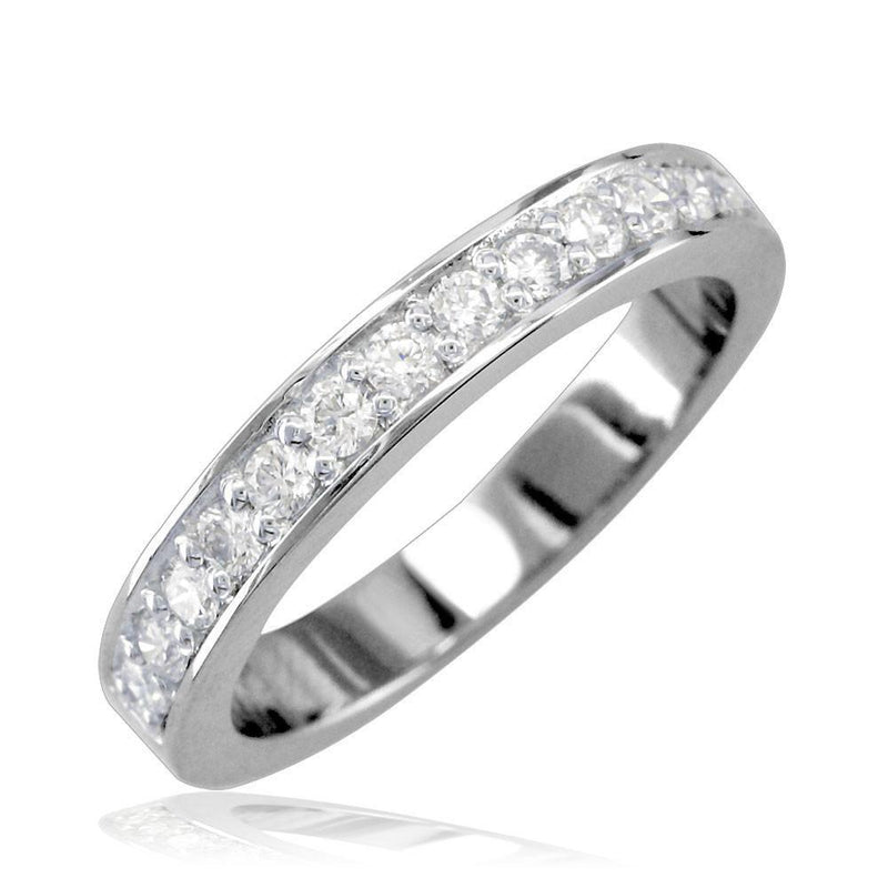 Diamond Engagement Ring Setting in 18K White Gold, 0.30CT