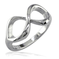 Classic Infinity Ring, 10mm Wide in Sterling Silver