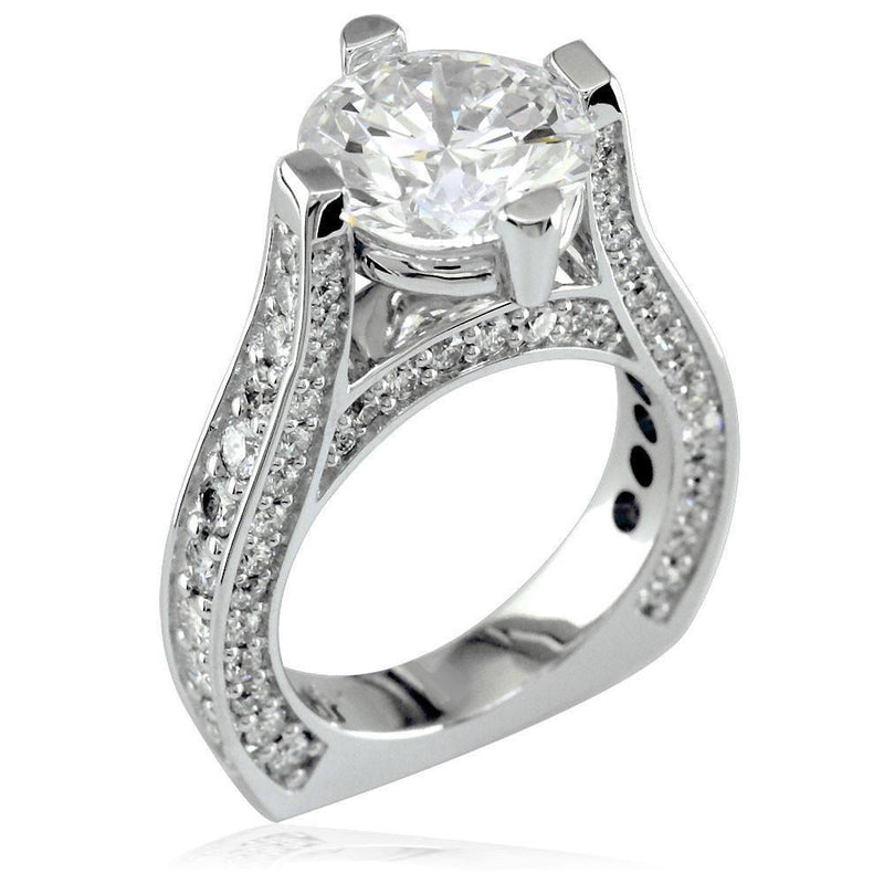 Large Diamond Engagement Ring E/W-Z4350