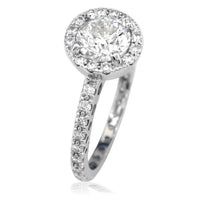 Diamond Engagement Ring with Diamond Halo and Diamond Wedding Band E/W-Z4579