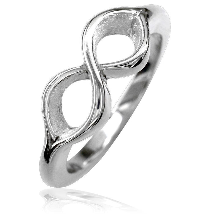 Infinity Ring 7mm in Sterling Silver
