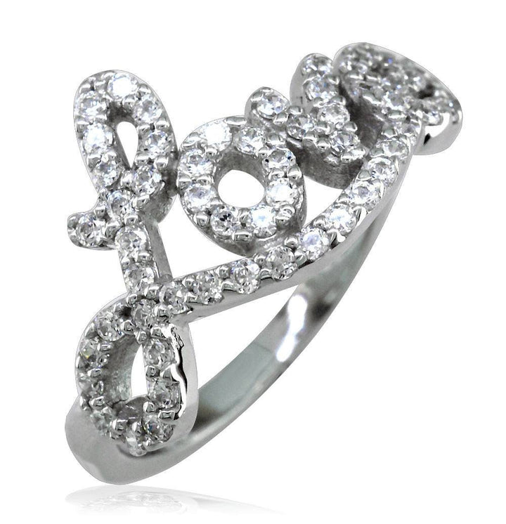 Diamond Love Ring in 14K White Gold, 0.56CT