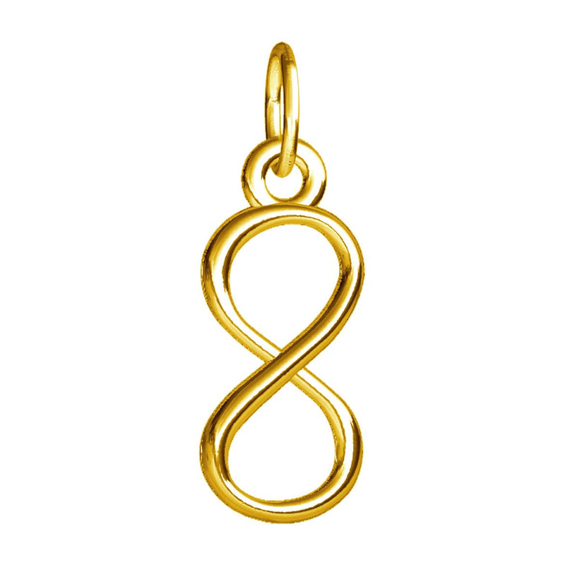 Small Infinity Symbol Charm in 14k Yellow Gold