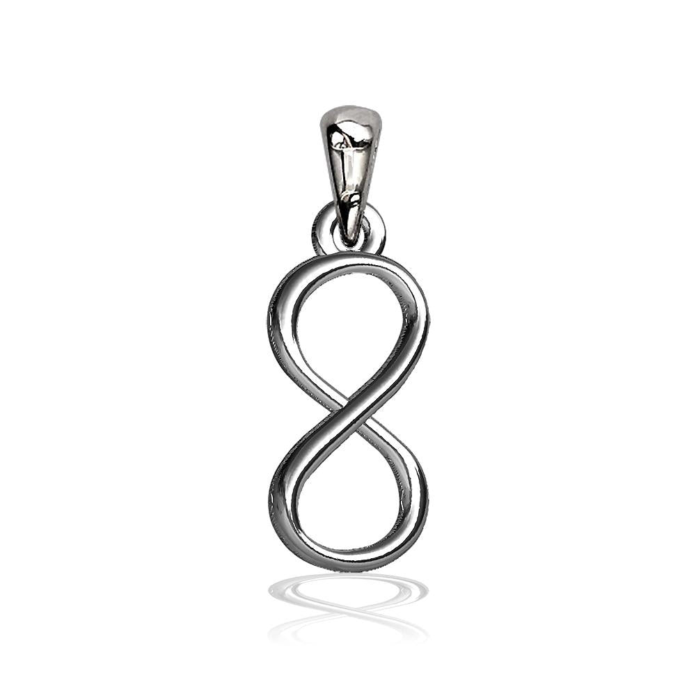 Medium Infinity Symbol Charm,7mm in Sterling Silver