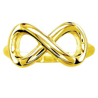 Wide Flowing Infinity Ring in 18k Yellow Gold