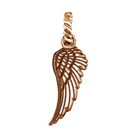 Wing Charm in 14k Pink Gold, 21mm