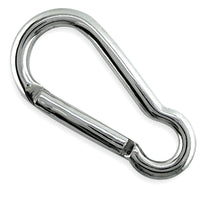 2.5 Inch Large Carabiner Sterling Silver Keychain