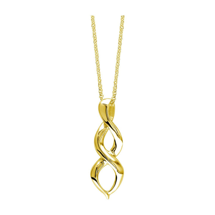 Large Designer Infinity Charm,1.5 Inches,18 Inches Total #5193 in 14K yellow gold