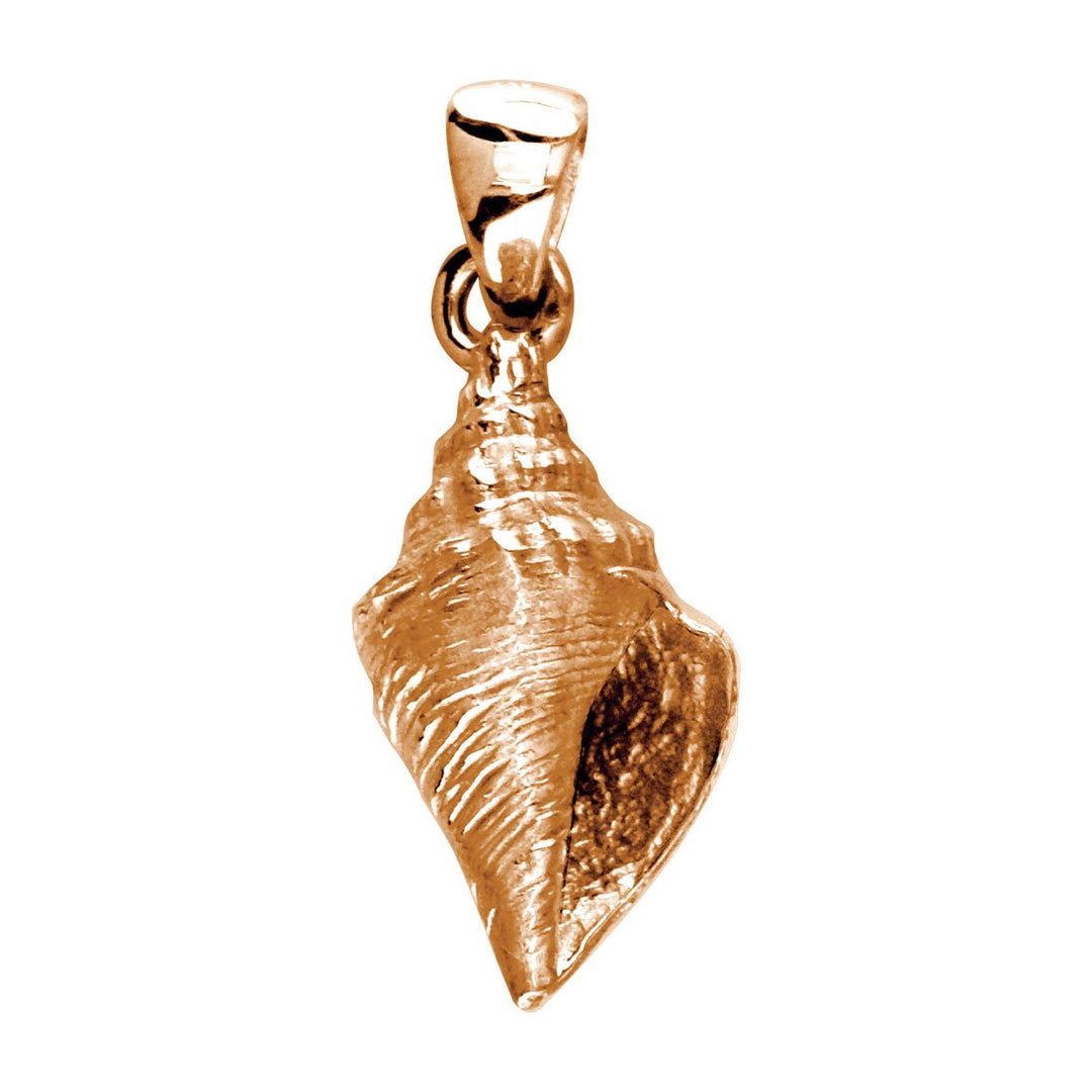 Conch Seashell Charm in 18k Pink Gold