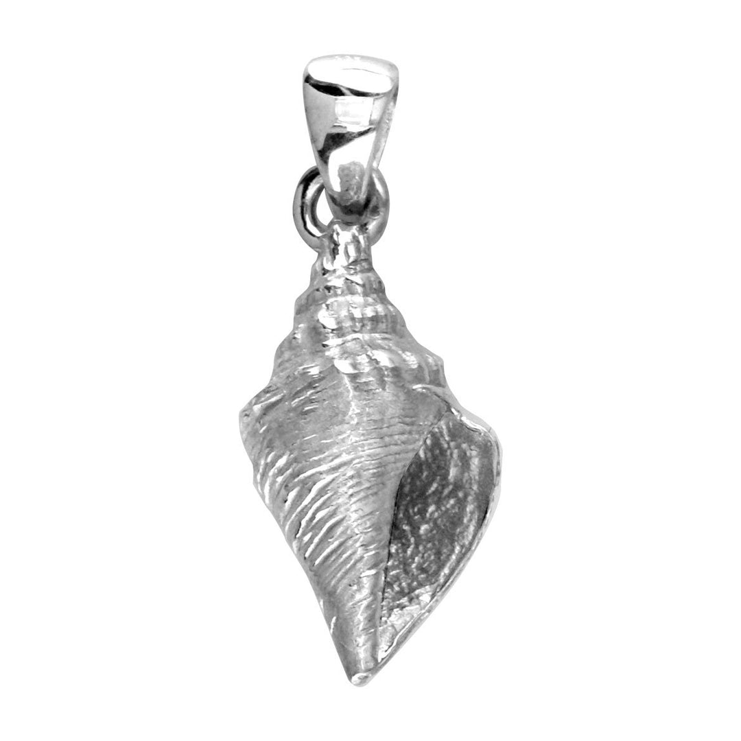 Conch Seashell Charm in Sterling Silver