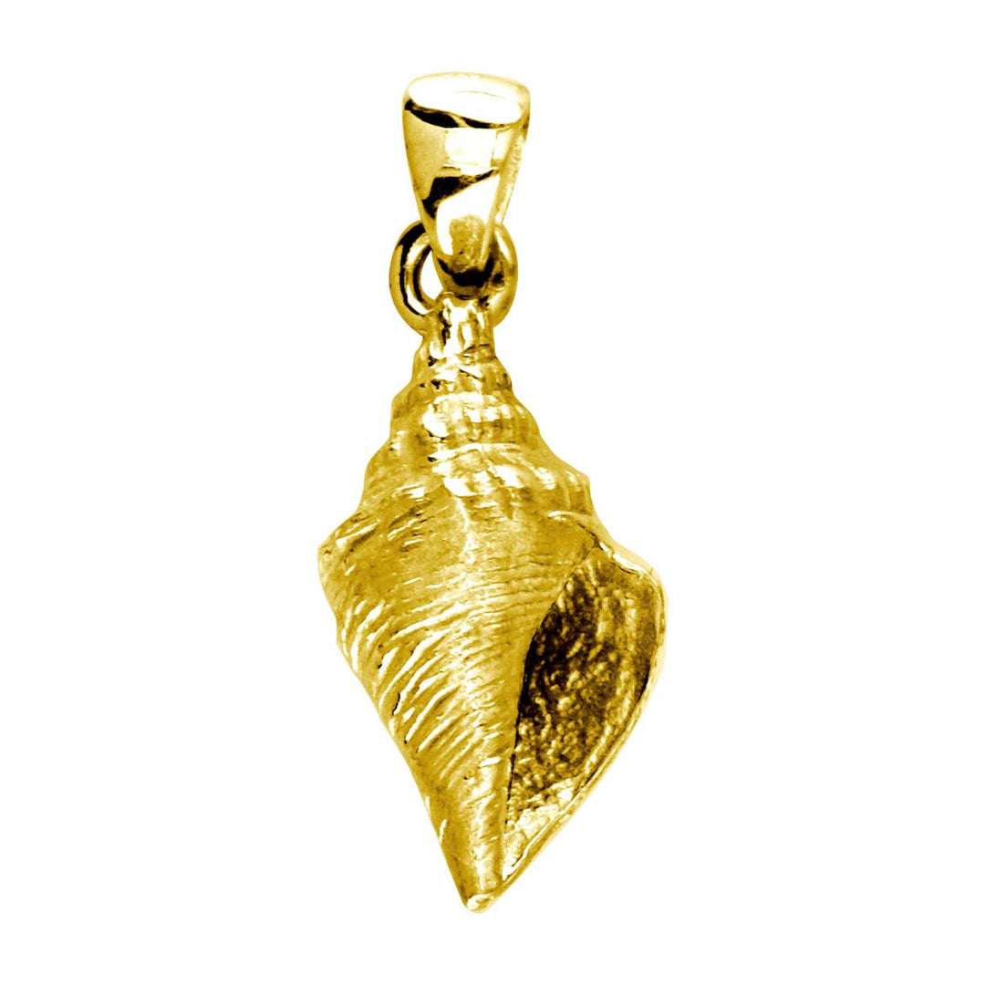 Conch Seashell Charm in 18k Yellow Gold