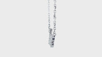 29 mm Diamond Love Pendant Nameplate and Chain, 1.00 CT, 18 IN in 14K White Gold