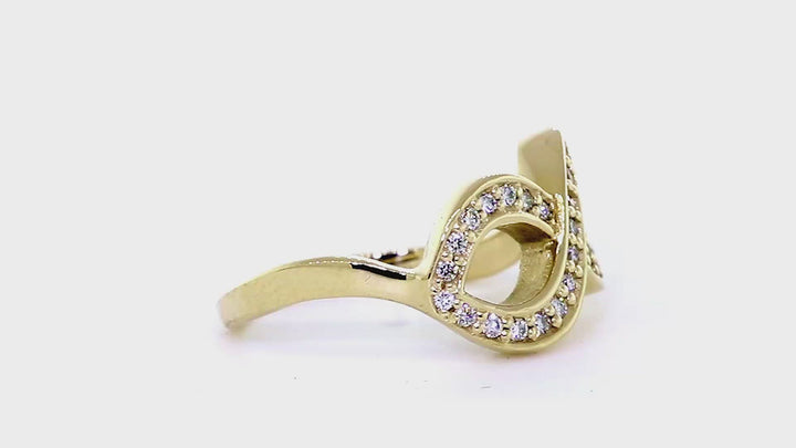Diamond Infinity Ring in 14K White Gold