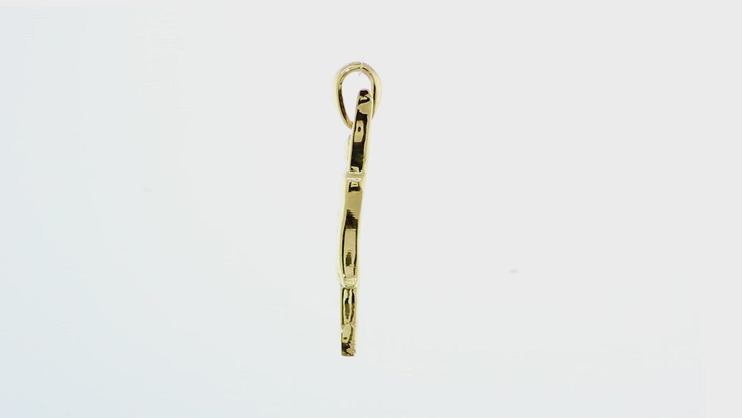 3D Dancer Charm in 18K Yellow Gold