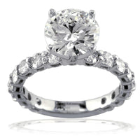 Diamond Engagement Ring with Diamond Sides E/W-K0316