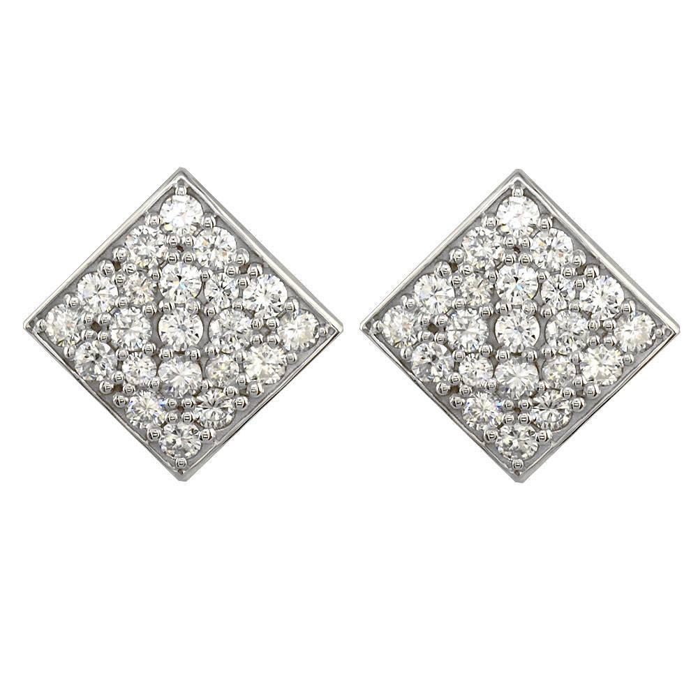 Diamond Shape Preset Earrings E-K0844